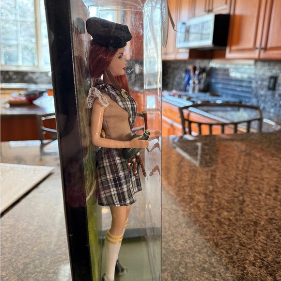 Barbie Scotland Doll in Plaid with Black Hat - Picture 4 of 5